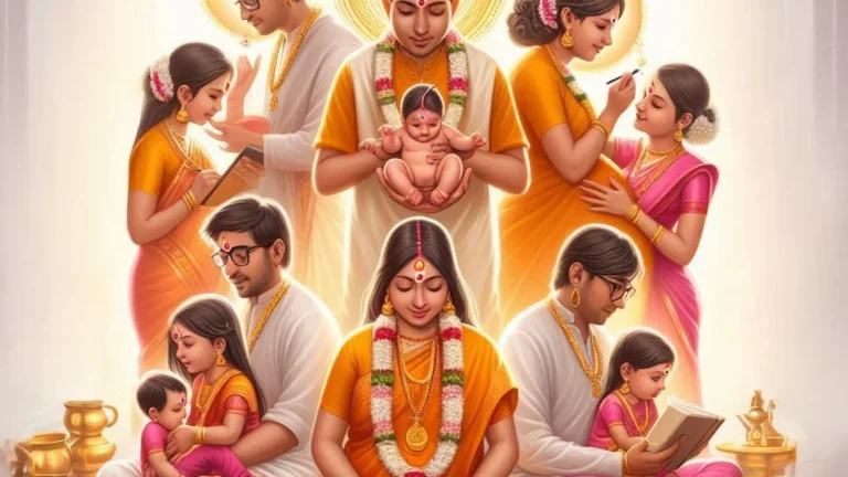 AI Illustration of Hindu Sanskaras