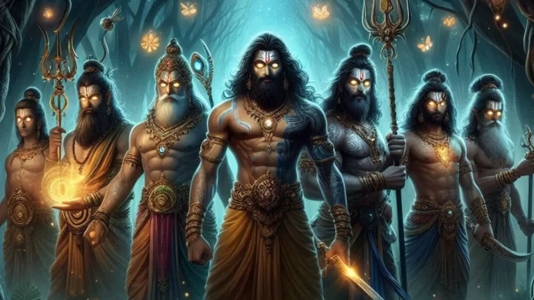 AI Illustration of 7 Immortals